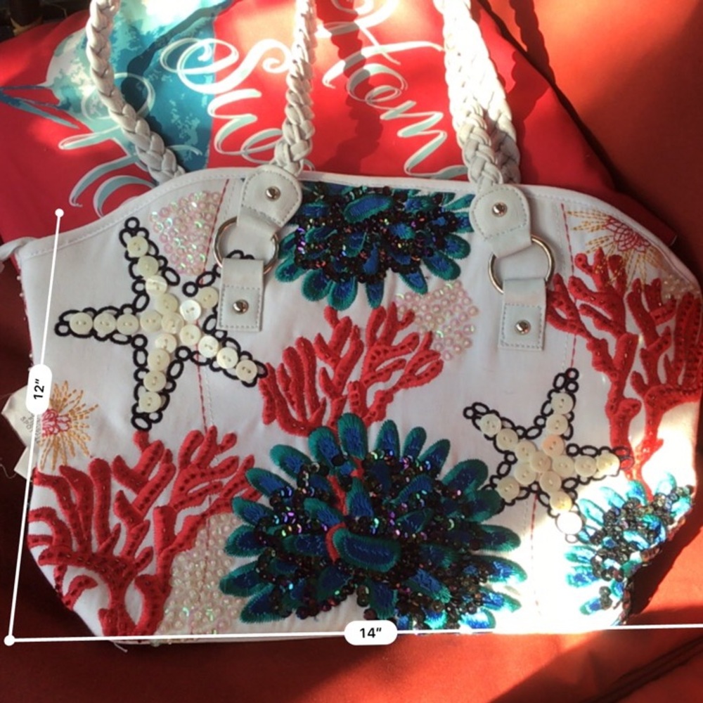 Chico’s handbag. Hand beaded EUC